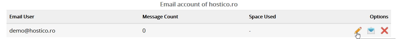Modification du mot de passe e-mail webuzo