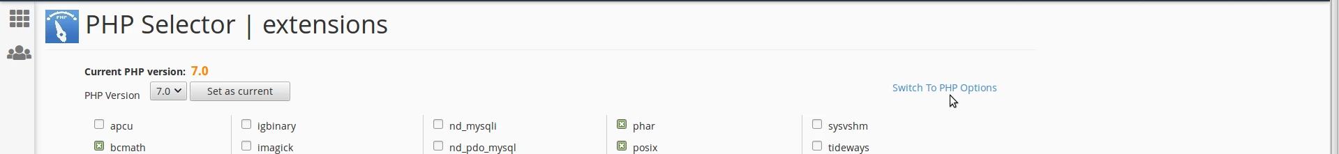 Selectare optiuni Php