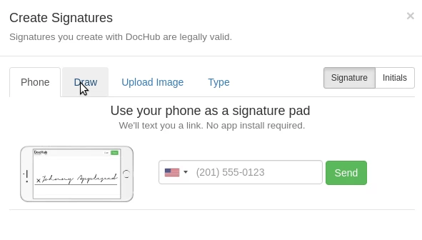 Création de la signature du contrat Hostico