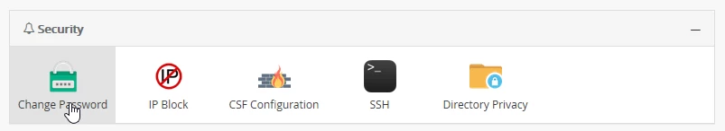 Changer le mot de passe panneau Webuzo